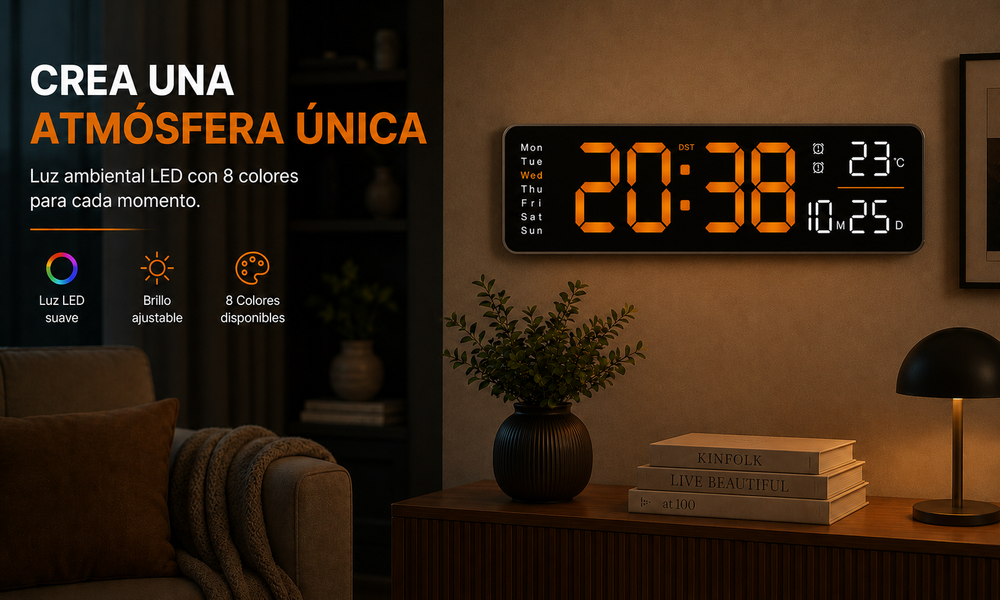 🕒Termaro™ | Reloj LED Inteligente de Pared
