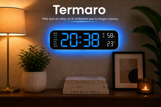 🕒Termaro™ | Reloj LED Inteligente de Pared